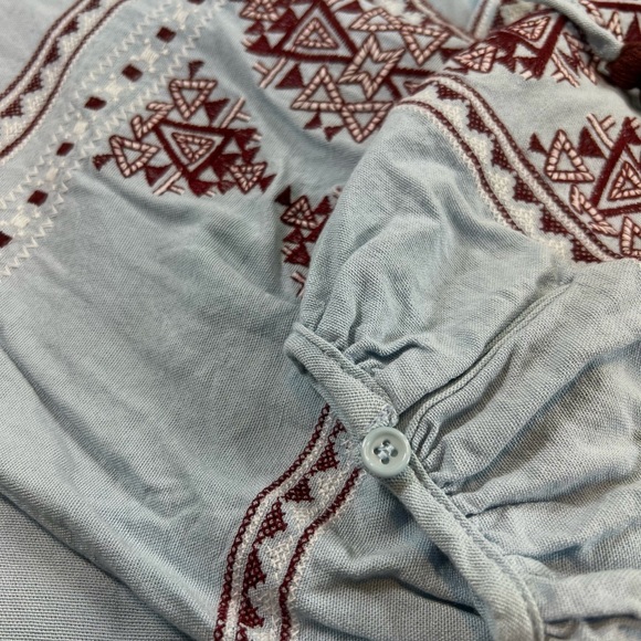 Boho Blue Rain Dress - Picture 5 of 7